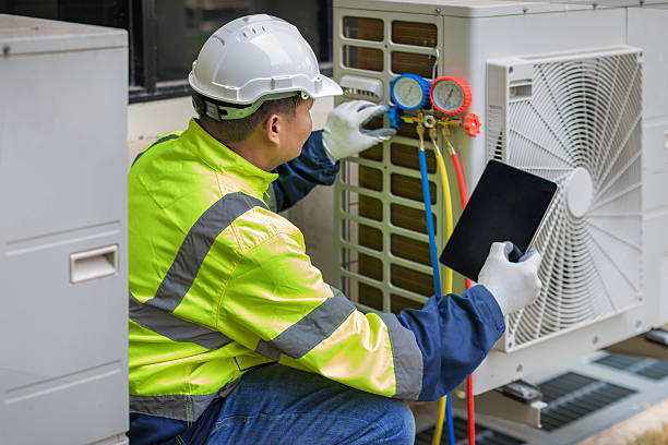 Professional Hvac technician working in Larchmont, NY